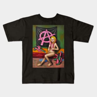 Anarchist Girl Kids T-Shirt